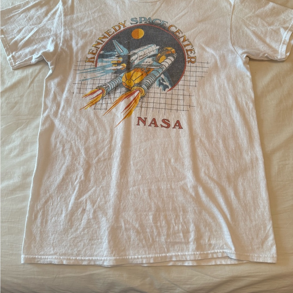 Junk Food Clothing White NASA Short Sleeve Tee